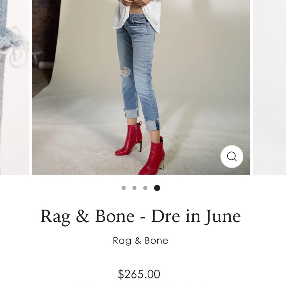 Rag & Bone Women’s Dre Ankle Jeans SZ 27